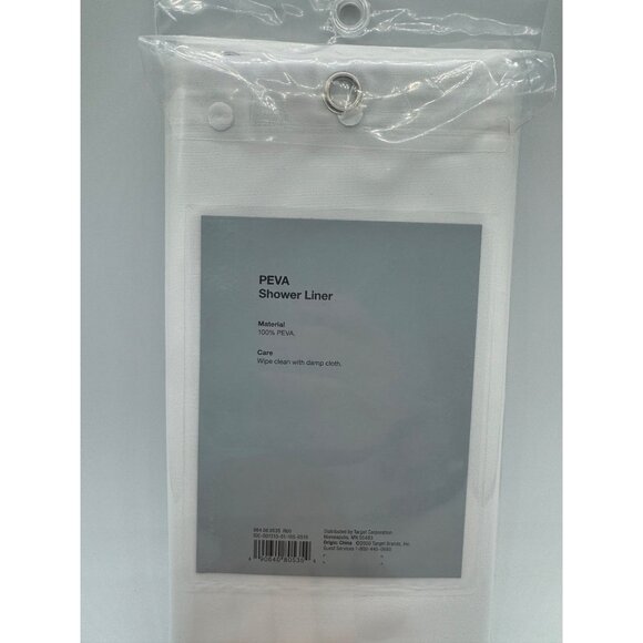 Peva Shower Liner Medium Weight Frosted Made By Design Target Brand 71 x 71 - Picture 2 of 2